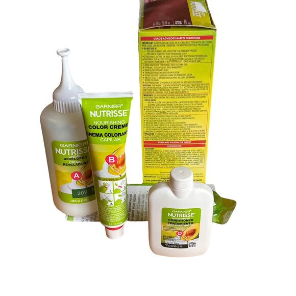 Garnier Nutrisse Color Creme R3 Ultra Bold Red Hibiscus Light Auburn Permanent - Picture 4 of 8